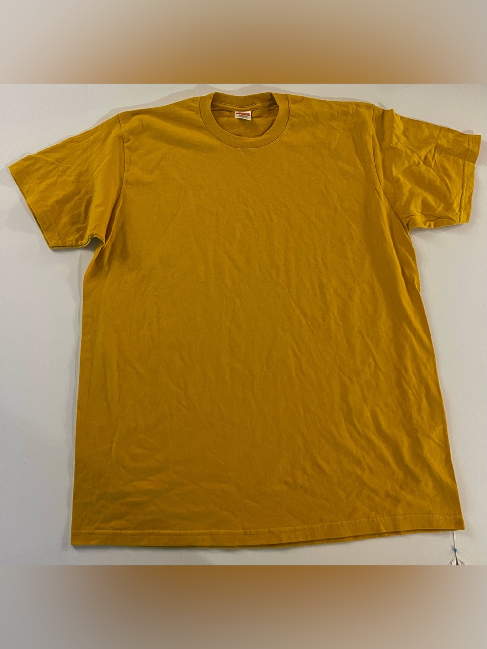 Supreme Men's Mustard Crew Neck T-Shirt Size XL